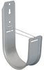 Galvanized steel J-hook for cable management, 4 inches, with mounting holes and cable support slot