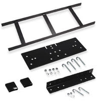 ICC 5 Runway Rack-to-Wall Kit components including ladder rack, mounting brackets, screws, and hardware accessories