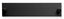 Black fiber optic adapter panel with two mounting holes for rack mount installation and cable management