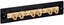 ICC ST multi-mode metal fiber optic adapter panel with 6 simplex ports mounted on black rack rail