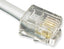 6P6C RJ11 telephone connector with 7-foot pre-terminated gray cable for structured cabling