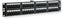ICC 48 Port 8P2C rack mount telco patch panel with 2RU form factor, front-facing view showing organized port layout