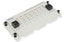 ICC 8 port telephone expansion module with beige face plate and black toggle switches for structured cabling