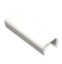 White 3/4 inch ICC raceway joint cover connector for structured cabling and cable management