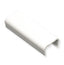 White 1 3/4 inch ICC raceway joint cover with channel design for cable management