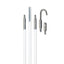 Klein 15-foot mid-flex glow rod set with multiple white rods and metal connectors for cable pulling