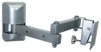 VMP small flat panel articulating wall mount in silver with adjustable arm and mounting bracket for 10 to 23 inch displays