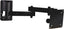 Black articulating wall mount for flat panel displays 10 to 23 inches with adjustable arm and mounting bracket