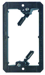 Arlington low voltage mounting bracket for existing construction, single gang with dual adjustable ears and mounting holes