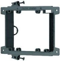 Arlington 2-gang screw-on low voltage mounting bracket for new construction with dual adjustable screws