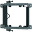 Arlington 2-gang screw-on low voltage mounting bracket for new construction with dual adjustable screws