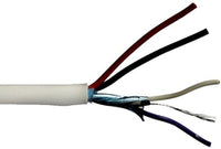 Plenum rated universal keypad control cable with gray jacket and exposed twisted pair conductors, 1000ft bulk networking cab…