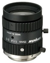 Computar 2/3 inch 35mm f1.4 megapixel lens with locking iris and focus mechanism for machine vision applications