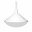 OWI 6.5 inch Mercury pendant speaker in white with cone-shaped design and mounting stem