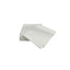 Stack of 100 white lint-free fiber optic cleaning wipes, 4x4 inches, non-abrasive for network equipment maintenance