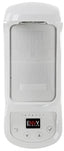 White Paradox indoor/outdoor motion detector with anti-mask technology and digital display panel for security systems