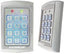 SECO-LARM weatherproof stand-alone access control keypad with illuminated buttons and outdoor-rated metal housing