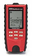 PT-T130 VDV MapMaster 3.0 Cable Tester with red and black casing, digital display screen, and control buttons for network ca…