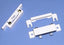 Flair Electronics water sensor contact with dual mounting bracket and white plastic housing components for structured cablin…