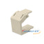 Wavenet light almond faceplate blank module for structured cabling installations and network rack setups