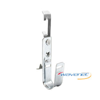 Wavenet J-Hook Multi-Function Batwing Style 3/4 inch cable management clip with mounting hardware and keyhole slots