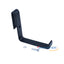 Black L-bracket cable runway support with mounting holes and included hardware fasteners