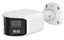 White 8MP 180-degree panoramic bullet network camera with dual LED lights and wall mount bracket
