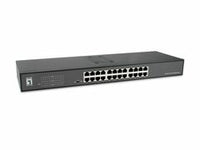 GEU-2431 24-port gigabit ethernet network switch with rack mount capability for data center and server room installations