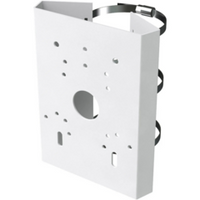 White ivory universal transcendent pole mount adapter with multiple mounting holes and black handle strap