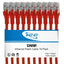 ICC Cat6A FTP Patch Cable 10 Pack- 1ft - Red
