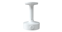 White ceiling mount and junction box for T9 turret cameras with vari-focal lens compatibility