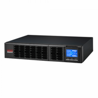 ULT-P2KRT 2000VA online rack mount UPS with 8 outlets and blue LCD display panel