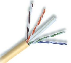 Cabling Plus: Yellow CMP Rated 550 MHz Cat 6 Cable