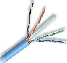 Cabling Plus: Blue CMP Rated 550 MHz Cat 6 Cable 