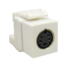 ICC Cabling Products: IC107SVIWH S Video Keystone Jack