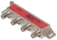 Steren: One-Side 3 Way Coaxial Cable Splitter