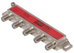 Steren: One-Side 4 Way Coaxial Cable Splitter