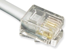 ICC Cabling Products: 25ft 6P4C Telephone Cable 
