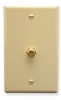 ICC IC630EG0IV Ivory Single Gang F Connector Integrated Wall Plate 