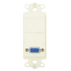 ICC Cabling Products: IC107DR4IV VGA Decora Insert 