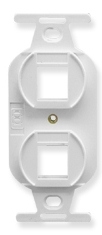 ICC Cabling Products: IC107DPIWH White 2 Port Electrical Insert  