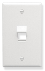 ICC Cabling Products: IC107DA1WH 1 Port Keystone Wall Plate