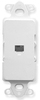 ICC IC630DI6WH White Decora Insert with Integrated RJ11 Voice Jack