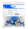 ICC IC107F5CBL Blue High Density Cat5e Modular Keystone Jack 25 Pack