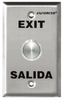 SECO-LARM SD-7204SGEX1Q Vandal Proof "Exit" and SALIDA Push-to-Exit Plate 