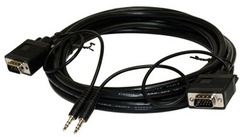 Steren: 253-225BK 25ft SVGA DE15HD + 3.5mm Cable