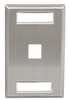 ICC IC107S01SS Single Gang 1 Port ID Stainless Steel Wall Plate 