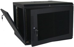 Quest Manufacturing: WM2019-11-02 11 RMS Black Wall Mount Cabinet Enclosure