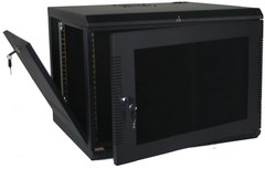 Quest Manufacturing: WM2019-16-02 16 RMS Black Wall Mount Cabinet Enclosure