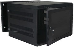 Quest Manufacturing: WM3019-16-02 16 RMS Black Swing-Out Wall Mount Enclosure